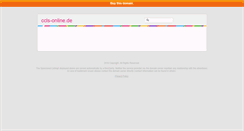Desktop Screenshot of ccls-online.de